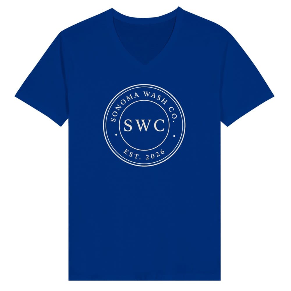 Seal V-Neck Tee in True Royal